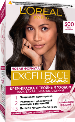 Крем-краска для волос L'Oreal Paris Color Excellence 300 (темно-каштановый)
