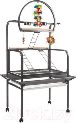 Игровая площадка для птиц MONTANA Cages New Sunlite / K35028 (темно-серый)