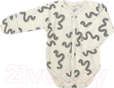 Боди для малышей Rant Hugs And Kisses / HK_PB67-62 (Pattern Beige, р.62)