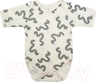 Боди для малышей Rant Hugs And Kisses / HK_PB62-62 (Pattern Beige, р.62)