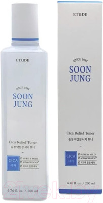 Тонер для лица Etude House Soon Jung Cica Toner (200мл)
