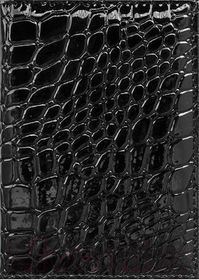 Обложка на паспорт OfficeSpace 240459 (черный/крокодил)