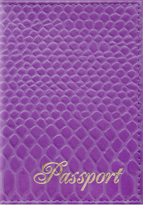 Обложка на паспорт OfficeSpace Питон / 254224 (сирень)