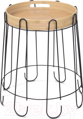 Журнальный столик Sheffilton SHT-CT26 (черный муар/прозрачный лак)