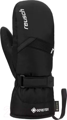 Варежки лыжные Reusch Flash Gore-Tex Junior Mitten / 6261605-7701 (р-р 4.5, Black/White)
