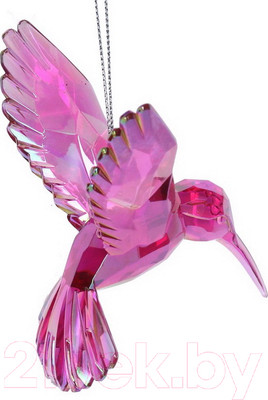 Елочная игрушка Gisela Graham Tropic Fantasy. Колибри / 16439  (розовый)
