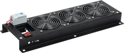 Панель вентиляторная для распределительного шкафа ITK С выключателем и термостатом / FM05-32M (черный)