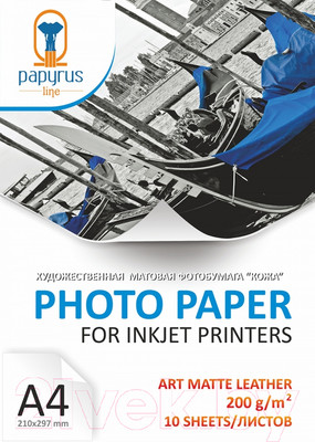 Фотобумага Papyrus АРТ Кожа A4 200 г/м2 / BN04334 (10л, матовый)