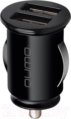 Адаптер питания автомобильный Qumo Energy Light Charger 0034 / Q32849 (черный)