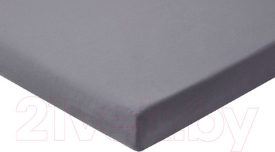 Простыня AlViTek Трикотажная на резинке 200x200 / ПТР-ГРА-200 (графит)