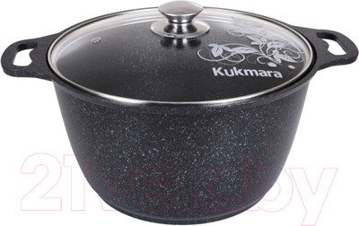 Кастрюля Kukmara кмт82-1а (темный мрамор)