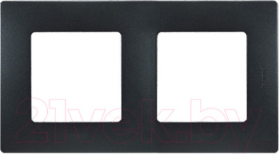 Рамка для выключателей и розеток Legrand Etika 672582 (антрацит, 2 поста)