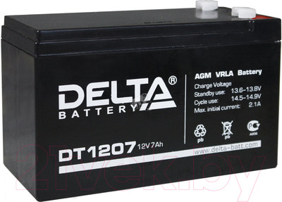 Аккумуляторная батарея DELTA DT 1207 (12В/7 А/ч)