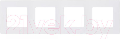 Рамка для выключателей и розеток Legrand Etika 672504 (белый, 4 поста)