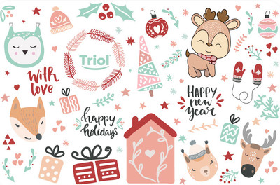 Коврик под миску Triol New Year Праздник / 30211025