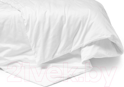 Пододеяльник AlViTek Сатин однотонный 200x220 / ПОД-СО-22-БЕЛ (белый)