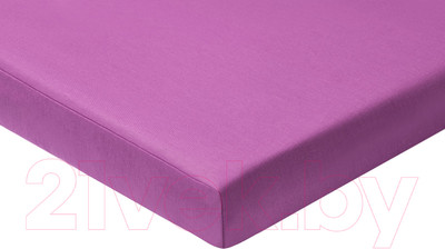 Простыня AlViTek Поплин однотонный на резинке 180x200x25 / ПР-ПО-Р-180(180)-ЧЕР (черничный)