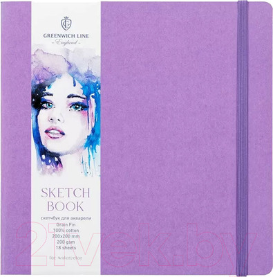 Скетчбук Greenwich Line SkBWI_37658 (18л, сиреневый)