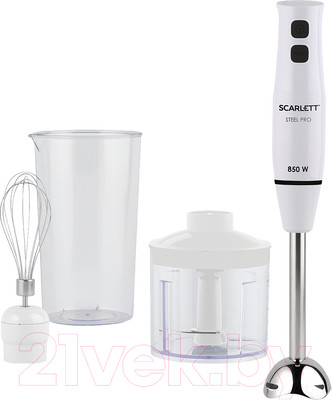 Блендер погружной Scarlett SC-HB42F06 (белый)