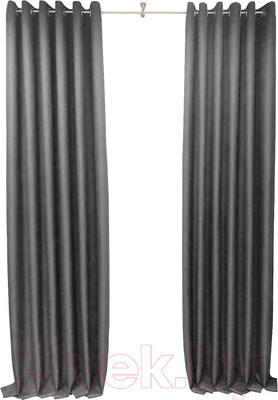 Комплект штор Модный текстиль 01L / 112MT391019 (250x180, 2шт, темно-серый)