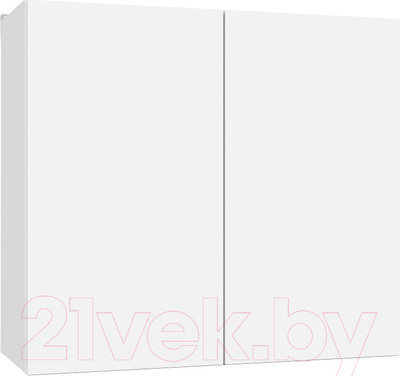 Шкаф навесной для кухни Интермебель Микс Топ ШН 720-7-800 80см (белый премиум)