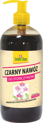 Удобрение Zielony Dom Черное Для орхидей с микоризой (500мл, с дозатором)