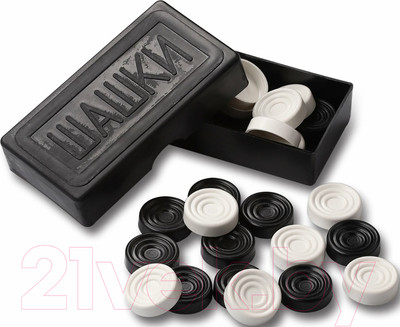 Шашки Спортивные мастерские SM-171 (черный/белый)