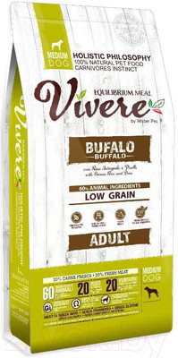 Сухой корм для собак Vivere Medium Adult Buffalo (3кг)