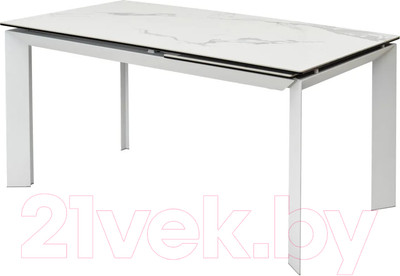 Обеденный стол M-City Cremona 140 High Gloss Statuario / DECDF501THGSTATWHT140
