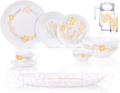 Набор столовой посуды Luminarc Diwali Contento Q7819 (46пр)