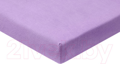 Простыня AlViTek Махровая на резинке 90x200x20 / ПМР-ФА-090 (фиолетовая астра)
