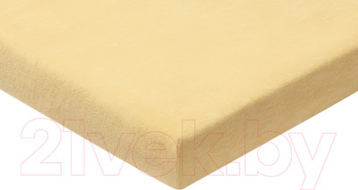 Простыня AlViTek Махровая на резинке 160x200x20 / ПМР-БЕ-160 (бежевый)