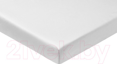 Простыня AlViTek Сатин однотонный 150x214 / ПР-СО-150-БЕЛ (белый)