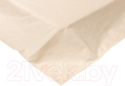 Простыня AlViTek Сатин однотонный 180x214 / ПР-СО-180(180)-БЕЖ (бежевый)
