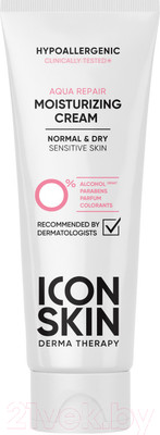 Крем для лица Icon Skin Aqua Repair Увлажняющий гипоаллергенный для нормальной и сухой к (75мл)