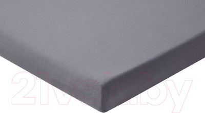Простыня AlViTek Трикотажная на резинке 90x200 / ПТР-ГРА-090 (графит)