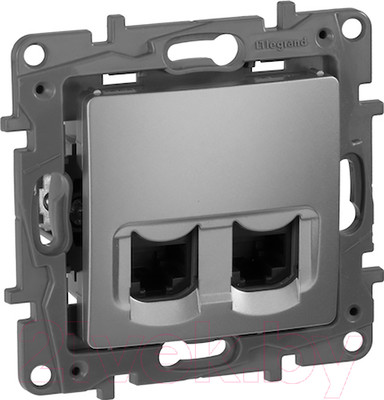 Розетка Legrand Etika 672455 (алюминий)