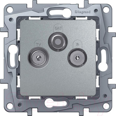 Розетка Legrand Etika 672456 (алюминий)