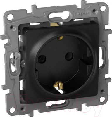 Розетка Legrand Etika 672621 (антрацит)
