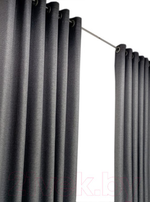 Комплект штор Модный текстиль 03L / 112MT391019 (260x150, 2шт, темно-серый)