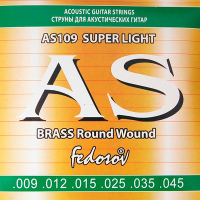 Струны для акустической гитары Fedosov AS109 Brass Round Wound