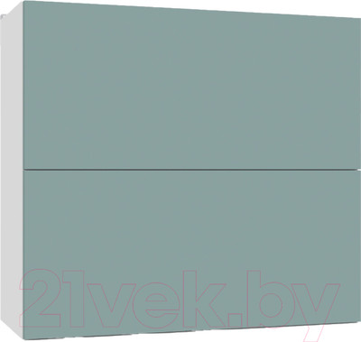 Шкаф навесной для кухни Интермебель Микс Топ ШН 720-10-800 80см (сумеречный голубой)