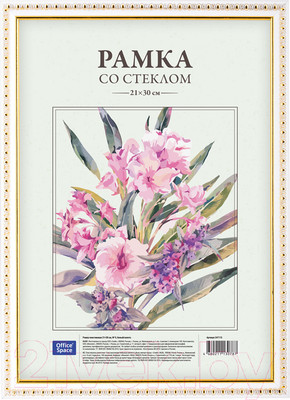 Рамка OfficeSpace №9 / 247115 (белый/золото)