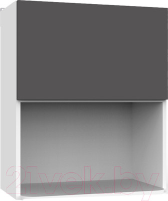 Шкаф навесной для кухни Интермебель Микс Топ ШН 720-17-600 60см (графит серый)
