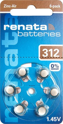 Комплект батареек Renata 312 PR41 (6шт)