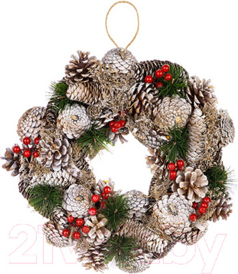 Венок Elan Gallery Зимняя вишня / 450128