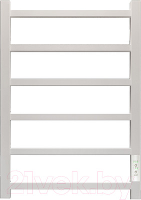 Полотенцесушитель электрический GRANULA Квадро 50x80 (терморегулятор, белый глянцевый)