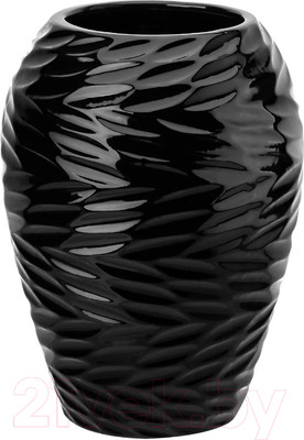 Ваза Elan Gallery Листья Ивы / 350128 (черный)