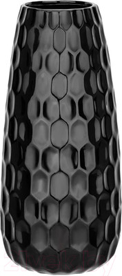 Ваза Elan Gallery Соты / 350130 (черный)