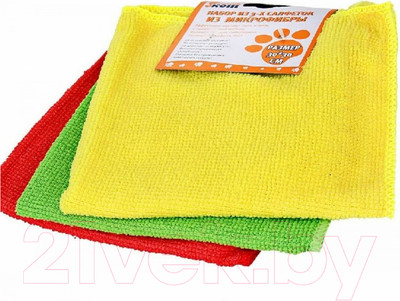 Набор салфеток хозяйственных Рыжий кот MFS-02/3 / 310239 (3шт)